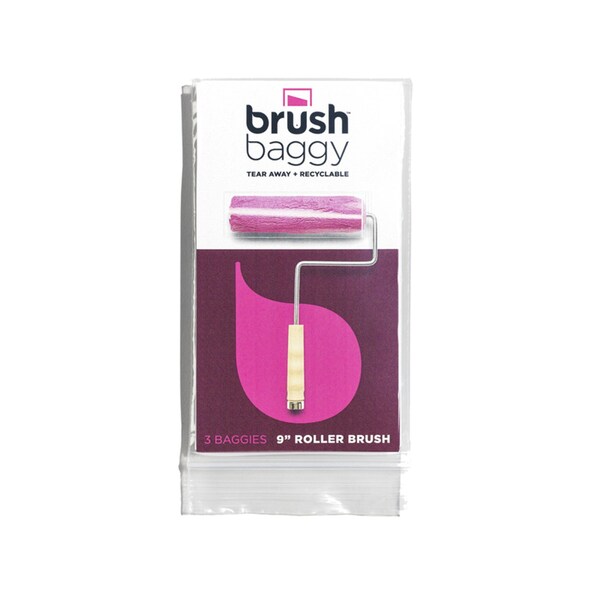 Brushbaggy BrushBaggy 6 in. W X 12.75 in. L Clear Polypropylene Paint Roller Cover Baggy BBS301 - main